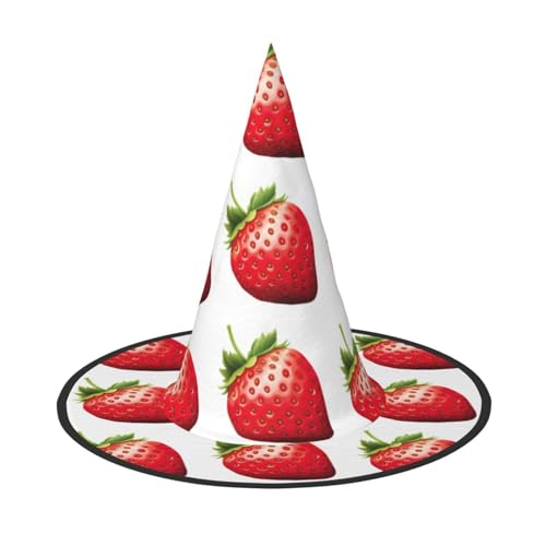 BREAUX Erdbeer-Clipart-Druck, Halloween-Hexen- und Zaubererhut, Hexenkostüm für Themendekoration, Halloween-Party BREAUX Erdbeer-Clipart-Druck, Halloween-Hexen- und Zaubererhut, Hexenkostüm für Themendekoration, Halloween-Party von BREAUX