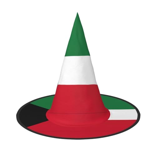 BREAUX Kuwaitischer Flaggenaufdruck, Halloween-Hexe und Zaubererhut, Hexenkostüm für Themendekoration, Halloween-Party BREAUX Kuwaitischer Flaggenaufdruck, Halloween-Hexe und Zaubererhut, Hexenkostüm für Themendekoration, Halloween-Party von BREAUX