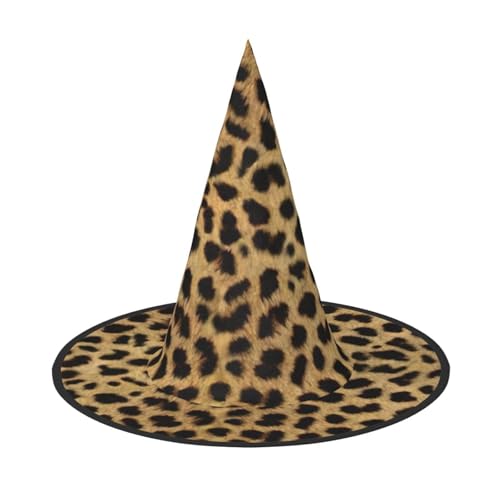 BREAUX Leoparden-Tierdruck, Halloween-Hexen- und Zaubererhut, Hexenkostüm für Themendekoration, Halloween-Party BREAUX Leoparden-Tierdruck, Halloween-Hexen- und Zaubererhut, Hexenkostüm für Themendekoration, Halloween-Party von BREAUX
