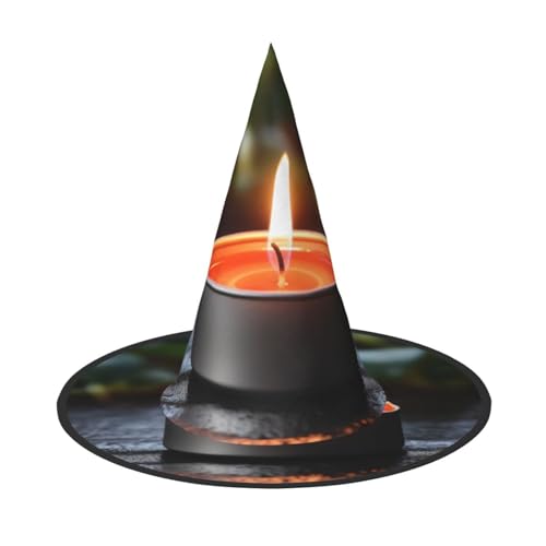 BREAUX Spa-Kerzen-Druck, Halloween-Hexe und Zaubererhut, Hexenkostüm für Themendekoration, Halloween-Party BREAUX Spa-Kerzen-Druck, Halloween-Hexe und Zaubererhut, Hexenkostüm für Themendekoration, Halloween-Party von BREAUX