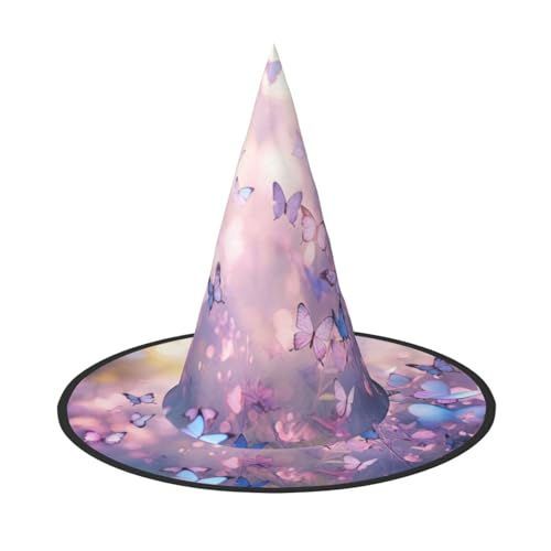 BREAUX Tanzender Schmetterling Druck Halloween Hexe und Zauberer Hut Hexenkostüm für Themendekoration Halloween Party BREAUX Tanzender Schmetterling Druck Halloween Hexe und Zauberer Hut Hexenkostüm für Themendekoration Halloween Party von BREAUX
