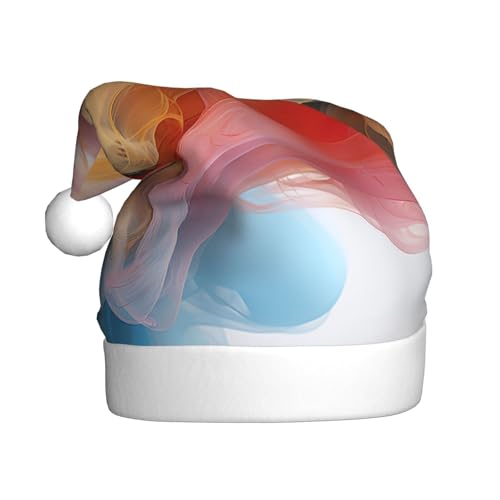 BREAUX Weihnachtsmütze in Regenbogenfarben, abstrakte Illustration, Weihnachtsmannmütze für Erwachsene, Uni, bequem, Weihnachtsmütze für Neujahr, festliche Party BREAUX Weihnachtsmütze in Regenbogenfarben, abstrakte Illustration, Weihnachtsmannmütze für Erwachsene, Uni, bequem, Weihnachtsmütze für Neujahr, festliche Party von BREAUX
