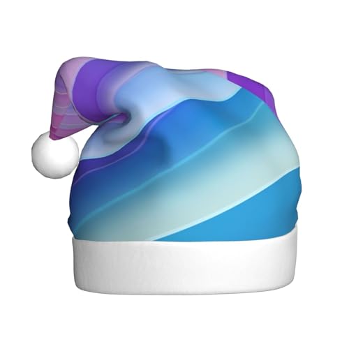 BREAUX Weihnachtsmütze mit Regenbogenfarben-Streifendruck, Weihnachtsmannmütze für Erwachsene, Uni, bequeme Weihnachtsmütze für Neujahr, festliche Party BREAUX Weihnachtsmütze mit Regenbogenfarben-Streifendruck, Weihnachtsmannmütze für Erwachsene, Uni, bequeme Weihnachtsmütze für Neujahr, festliche Party von BREAUX