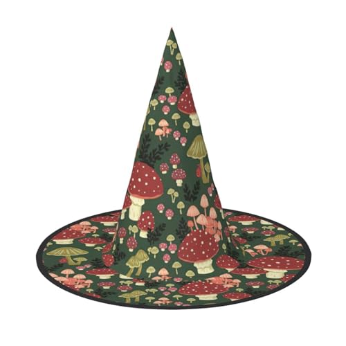Bright Mushrooms Kunstdruck Halloween Hexe und Zauberer Hut Hexenkostüm für Themendekoration Halloween Party von BREAUX