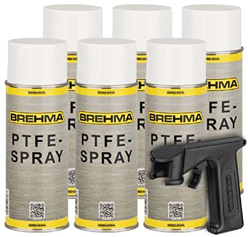 6x BREHMA PTFE Spray Kriechöl Schmiermittel Trockenschmierung 400ml mit Griff 6x BREHMA PTFE Spray Kriechöl Schmiermittel Trockenschmierung 400ml mit Griff von BREHMA