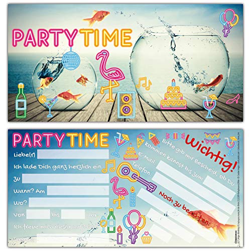 12er Set GOLDFISCHE EINLADUNG - edle & witzige Einladungskarten zum Kinder-Geburtstag oder Party für Jungen Mädchen & Erwachsene von BREITENWERK 12er Set GOLDFISCHE EINLADUNG - edle & witzige Einladungskarten zum Kinder-Geburtstag oder Party für Jungen Mädchen & Erwachsene von BREITENWERK von BREITENWERK