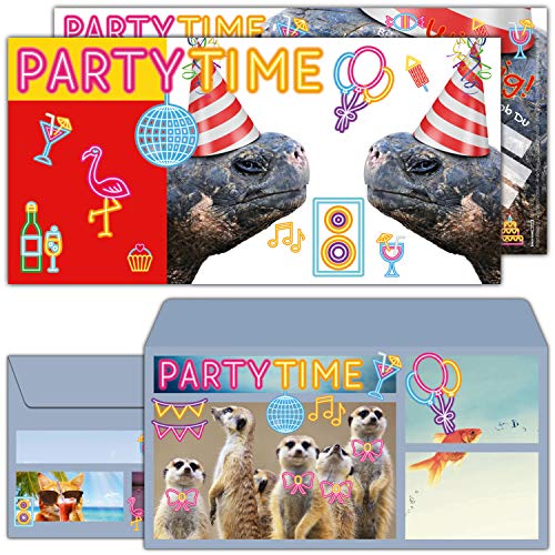 12er Set Schildkröten Einladungskarten mit Umschlag zum Kindergeburtstag oder Party - Einladungen für Kinder, Teenager & Erwachsene von BREITENWERK 12er Set Schildkröten Einladungskarten mit Umschlag zum Kindergeburtstag oder Party - Einladungen für Kinder, Teenager & Erwachsene von BREITENWERK von BREITENWERK
