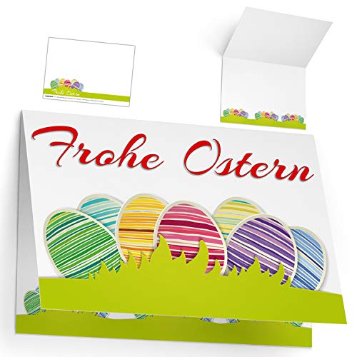 25er XL-Set FROHE OSTERN Osterkarten zum Aufklappen - edle Klappkarten - ideal privat & geschäftlich - Frohe Ostern Ostergrußkarten von BREITENWERK 25er XL-Set FROHE OSTERN Osterkarten zum Aufklappen - edle Klappkarten - ideal privat & geschäftlich - Frohe Ostern Ostergrußkarten von BREITENWERK von BREITENWERK