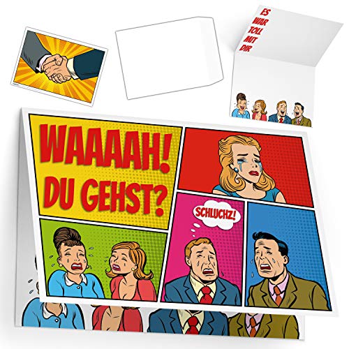 A4 XXL Abschiedskarte KOLLEGEN ABSCHIED mit Umschlag - lustige Klappkarte zur Rente Pension Jobwechsel Mutterschutz Ruhestand Karte von BREITENWERK A4 XXL Abschiedskarte KOLLEGEN ABSCHIED mit Umschlag - lustige Klappkarte zur Rente Pension Jobwechsel Mutterschutz Ruhestand Karte von BREITENWERK von BREITENWERK