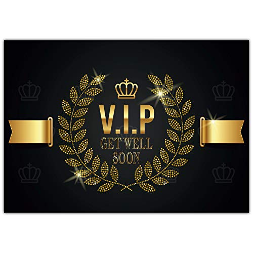 A4 XXL Gute Besserung Karte V.I.P. mit Umschlag - Premium VIP Klappkarte zur Genesung von Kollegen Freunden Verwandten Genesungskarte von BREITENWERK A4 XXL Gute Besserung Karte V.I.P. mit Umschlag - Premium VIP Klappkarte zur Genesung von Kollegen Freunden Verwandten Genesungskarte von BREITENWERK von BREITENWERK