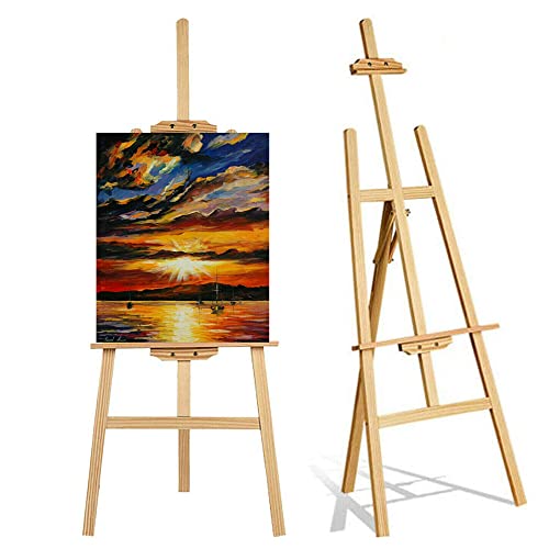 Staffelei-Ständer, Holzständer, Künstler-Staffelei, Zeichenstaffelei, tragbare Staffelei für Malerei, Erwachsene, Hochzeit, Display, Ausstellung – verstellbare Leinwandhöhe, einfach zu montieren, 1,75 Staffelei-Ständer, Holzständer, Künstler-Staffelei, Zeichenstaffelei, tragbare Staffelei für Malerei, Erwachsene, Hochzeit, Display, Ausstellung – verstellbare Leinwandhöhe, einfach zu montieren, 1,75 von BRIEFNESS