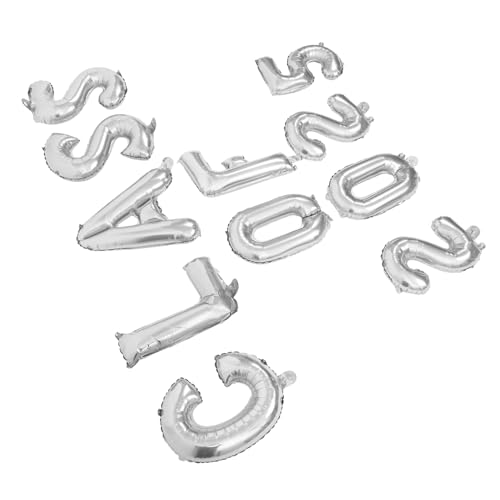 BRIGHTFUFU 1 Satz Abschluss Ballon luftballons Partyballons Abschlussballons Folienballons Gedenkballons Vorschulabschluss Dekorationen Abschlusstischdekoration Aluminiumfolie Silver von BRIGHTFUFU
