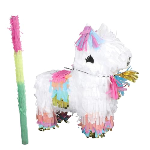 1 Satz Piñata spaß Spielzeug Einhorn-Partyzubehör Geburtstagsparty-Zubehör Ornament Brautdusche Pinata hängende Dekoration Parteibevorzugung dreidimensional Feiertagsfeier Alpaka von BRIGHTFUFU
