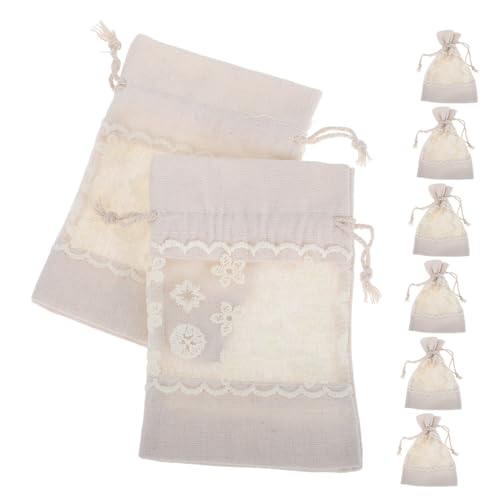 BRIGHTFUFU 10 Stück 10 teiliges kleines Canvas Säckchen mit Kordelzug transparentem Fenster mit Blumenmuster wiederverwendbare Schmuckbeutel mit Spitze vielseitig für Geschenke BRIGHTFUFU 10 Stück 10 teiliges kleines Canvas Säckchen mit Kordelzug transparentem Fenster mit Blumenmuster wiederverwendbare Schmuckbeutel mit Spitze vielseitig für Geschenke von BRIGHTFUFU