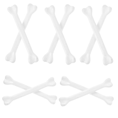 BRIGHTFUFU 10 Stück Teiliges Weiße Kunststoffknochen Halloween Deko DIY Bastelmaterial für Halsketten Stabile und Ungiftige Skelett Accessoires für Party Grusel Dekoration und Kreative BRIGHTFUFU 10 Stück Teiliges Weiße Kunststoffknochen Halloween Deko DIY Bastelmaterial für Halsketten Stabile und Ungiftige Skelett Accessoires für Party Grusel Dekoration und Kreative von BRIGHTFUFU