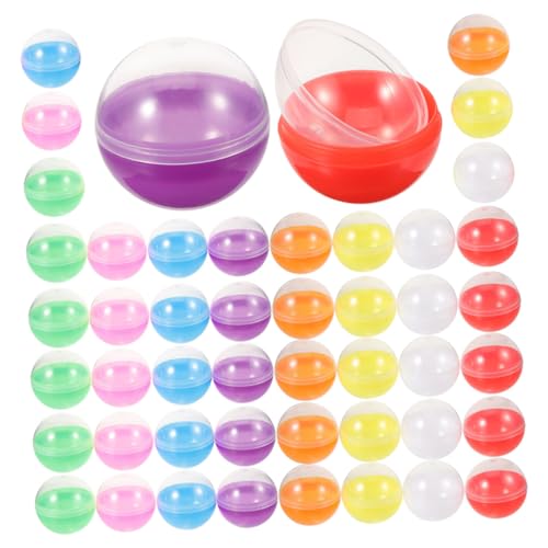 BRIGHTFUFU 100stücke Befüllbare Runde Kapseln Transparente Plastikkugeln Für Verkaufsautomaten Partys Und Für Süßigkeiten Und Spielzeugaufbewahrung von BRIGHTFUFU