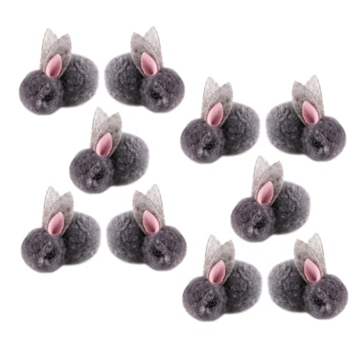 BRIGHTFUFU 10Stücke Mini Kaninchen Puppen Plüsch Stofftiere Für DIY Dekoration Kleidung Und Kopfschmuck Kleine Hasenpuppen Für Kreative Bastelprojekte von BRIGHTFUFU