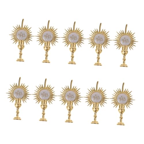BRIGHTFUFU 10Stücke Religiöse Tortendekoration für Erstkommunion und Babyparty Goldene Dessert Topper für Kirchenfeiern Wiederverwendbar Vielseitig für Besondere Anlässe BRIGHTFUFU 10Stücke Religiöse Tortendekoration für Erstkommunion und Babyparty Goldene Dessert Topper für Kirchenfeiern Wiederverwendbar Vielseitig für Besondere Anlässe von BRIGHTFUFU