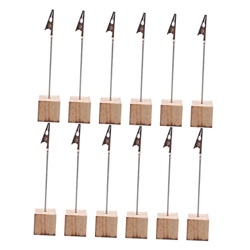 BRIGHTFUFU 12 Stück Teiliges Holz Memo Clip Halter Runde Basis und Foto Clip Halter für Büro Restaurant und Partys Stilvolle Tischkartenhalter und Erinnerungen BRIGHTFUFU 12 Stück Teiliges Holz Memo Clip Halter Runde Basis und Foto Clip Halter für Büro Restaurant und Partys Stilvolle Tischkartenhalter und Erinnerungen von BRIGHTFUFU