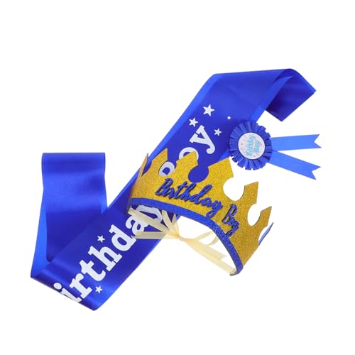 BRIGHTFUFU 1satz Anpassbare Krone Sash Abzeichen Und Stirnband Für Jungen Jugendliche Und Männer Für Geburtstagsfeiern Und Partys Wiederverwendbare Dekorationen BRIGHTFUFU 1satz Anpassbare Krone Sash Abzeichen Und Stirnband Für Jungen Jugendliche Und Männer Für Geburtstagsfeiern Und Partys Wiederverwendbare Dekorationen von BRIGHTFUFU