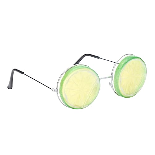 BRIGHTFUFU 2stücke Lemon-shaped Partybrillen Lustige Cosplay-sonnenbrillen Für Hochzeiten Und Strandpartys Foto-requisiten Grün Leicht Und Robust von BRIGHTFUFU