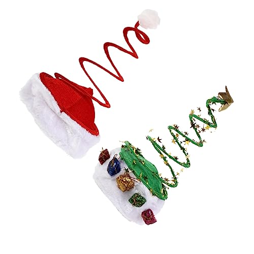 BRIGHTFUFU Inspirierte Weihnachtsmütze 2er-pack Festival-partyhüte Weihnachtskopfbedeckung Requisite Für Weihnachten Zufälliger Stil von BRIGHTFUFU
