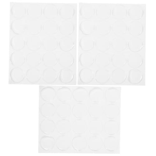 BRIGHTFUFU 3 Blatt Runde Transparente Epoxidharz Aufkleber Edelstein Patch Selbstklebend für Schmuck Dekoration DIY Bastelbedarf von BRIGHTFUFU