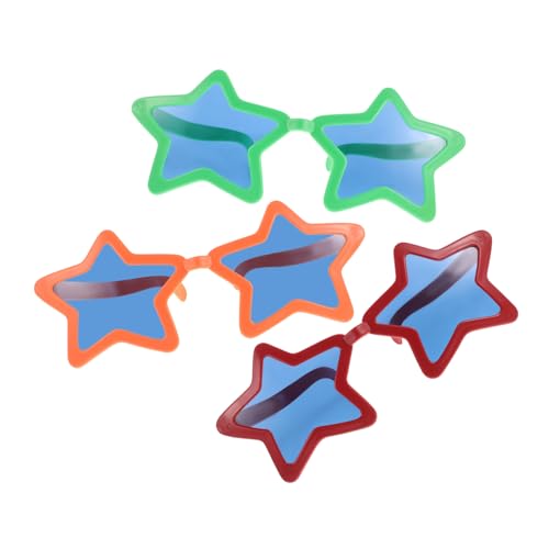 BRIGHTFUFU 3 Stück Exaggerierte Starbrillen für Sommerpartys Lustige Hawaii Sonnenbrillen als Fotorequisiten für Hochzeiten Geburtstagsfeiern und Events Bunte Accessoires für und Feiern BRIGHTFUFU 3 Stück Exaggerierte Starbrillen für Sommerpartys Lustige Hawaii Sonnenbrillen als Fotorequisiten für Hochzeiten Geburtstagsfeiern und Events Bunte Accessoires für und Feiern von BRIGHTFUFU