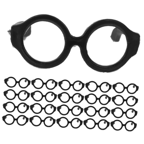 BRIGHTFUFU 30 Stück Teiliges Mini puppenbrillen Kreative Lustige Brillen Dekorationen Kompakte Modisches Zubehör für Puppen Vielseitig für DIY und Fotoshootings von BRIGHTFUFU