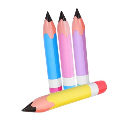 BRIGHTFUFU 4 Stück Aufblasbare Buntstift Ballons Große Bleistift Dekoration Bunte Schulparty Deko Partyspielzeug und Fotorequisite Partygeschenke BRIGHTFUFU 4 Stück Aufblasbare Buntstift Ballons Große Bleistift Dekoration Bunte Schulparty Deko Partyspielzeug und Fotorequisite Partygeschenke von BRIGHTFUFU