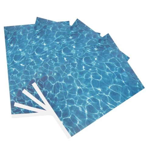 BRIGHTFUFU 4 Stück DIY-wasserpapier Für Miniaturmodelle Im Freien, Realistische Wassertextur-Blatt Für Garten- Und Hofdekoration Für Diorama Und Puppenhaus-seeszene BRIGHTFUFU 4 Stück DIY-wasserpapier Für Miniaturmodelle Im Freien, Realistische Wassertextur-Blatt Für Garten- Und Hofdekoration Für Diorama Und Puppenhaus-seeszene von BRIGHTFUFU