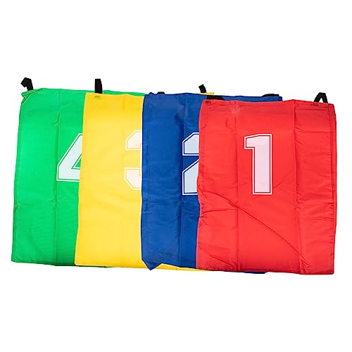 BRIGHTFUFU 4 Stück Sprungsack Sackhüpftaschen Springender Sack Springen Für Baumwolle Sprungsäcke Taschen Für Sackhüpfen Für Groß Festival Outdoor-springsack Hinterhof Segeltuch von BRIGHTFUFU