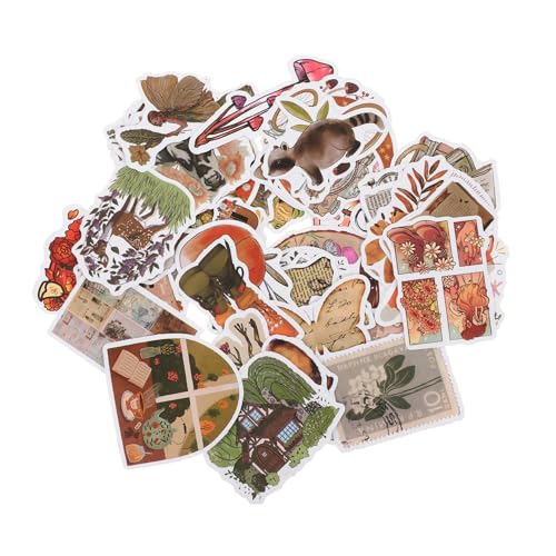 BRIGHTFUFU 50Stücke Vintage Graffiti Aufkleber wasserdichte DIY Kofferaufkleber Für Laptop Scrapbook Notizbuch Skateboard Und Reisegepäck Kreative Sammelalbum Sticker Für Kunsthandwerk von BRIGHTFUFU