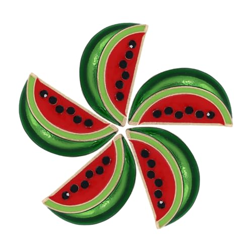 BRIGHTFUFU 5Stücke Wassermelonen Broschen Für Damen Kreative Anstecknadeln Aus Legierung Schal Clip Für Pullover Bezaubernde Dekoration BRIGHTFUFU 5Stücke Wassermelonen Broschen Für Damen Kreative Anstecknadeln Aus Legierung Schal Clip Für Pullover Bezaubernde Dekoration von BRIGHTFUFU