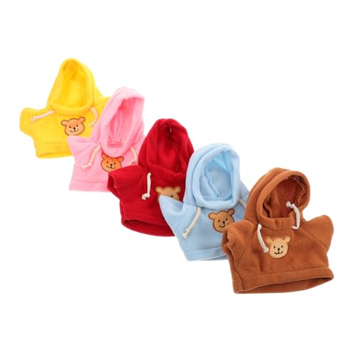 BRIGHTFUFU 5pcs Bunte Puppenkleidung Accessoires Bären Kleidung Stofftierkleidung Süße Winzige Kleidung Für 14-18-zoll-puppen Stofftiere Ausgestopft von BRIGHTFUFU
