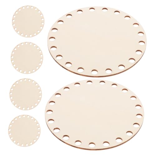 BRIGHTFUFU 6 Stück Runde Holzunterlage für Häkelkorb DIY Korbboden aus Naturholz für Bastelprojekte Anpassbar und Vielseitig Einsetzbar Basis für Taschen und Aufbewahrung BRIGHTFUFU 6 Stück Runde Holzunterlage für Häkelkorb DIY Korbboden aus Naturholz für Bastelprojekte Anpassbar und Vielseitig Einsetzbar Basis für Taschen und Aufbewahrung von BRIGHTFUFU