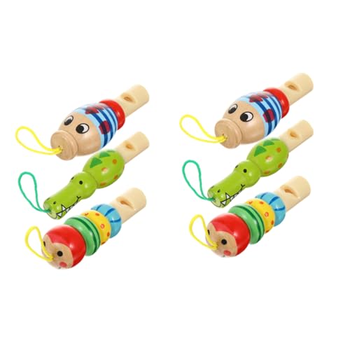 BRIGHTFUFU 6 Stück Teiliges Holzpfeifen für Geformte Tier Motive Sicheres Material Pädagogisches Musikspielzeug Glatte Verarbeitung Geburtstagsgeschenk BRIGHTFUFU 6 Stück Teiliges Holzpfeifen für Geformte Tier Motive Sicheres Material Pädagogisches Musikspielzeug Glatte Verarbeitung Geburtstagsgeschenk von BRIGHTFUFU