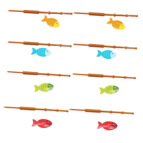 BRIGHTFUFU 8Stücke Fischruten Förmige Kuchendekorationen Für Cake Toppers Für Partys Und Feierlichkeiten Für Geburtstage Und Andere Anlässe von BRIGHTFUFU