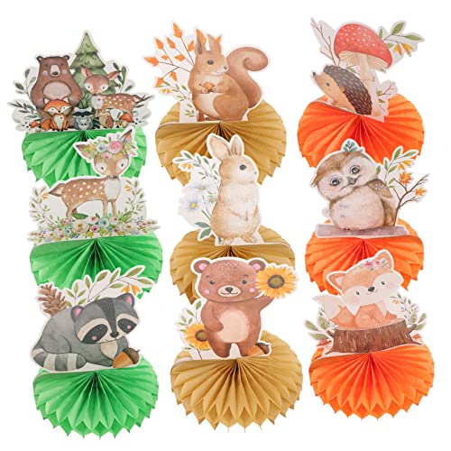 BRIGHTFUFU 9 Stück Wabenornamente Kranz Aus Künstlichem Eukalyptus Beute Girlande Glyzinien Aufkleber Bienenwabe Babyparty Dekorationen Mädchen Waldtiere 350 g Weißer Karton von BRIGHTFUFU