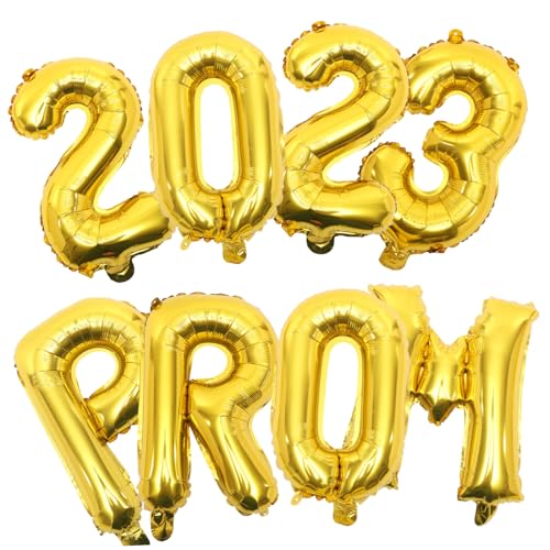 BRIGHTFUFU Abschlussballons Aluminiumfolie Partydeko Kreative Graduation Luftballons Gold für Abschlussfeier Klassenzimmer Dekoration Zuhause von BRIGHTFUFU