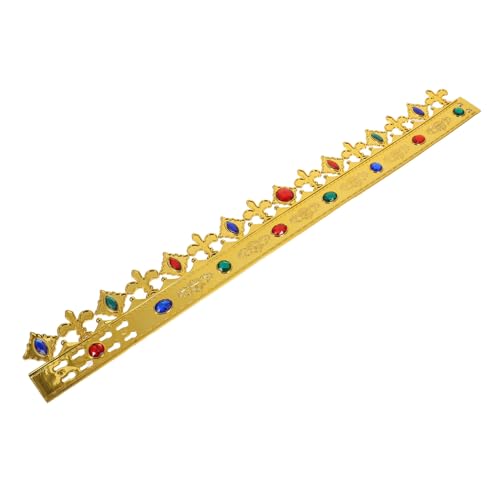 BRIGHTFUFU Goldene Königskrone für Herren und Damen Stilvoller Kopfschmuck für Halloween Kostümfeste Partys und Cosplay Bequemer Einzigartiger Party Headband mit Königlichem Design von BRIGHTFUFU