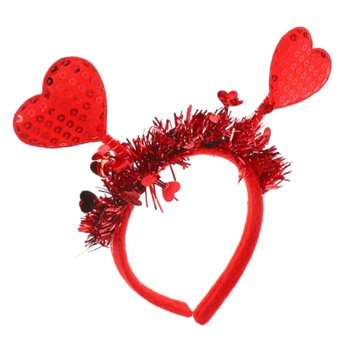 BRIGHTFUFU Elegantes Stirnband Pailletten-accessoire Zum Valentinstag Für Events Und Romantische Verabredungen von BRIGHTFUFU
