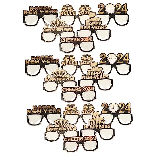 BRIGHTFUFU Kostüm Neujahrsbrillen Kinder Brillenrahmen Papierbrillen für Brillen Foto Brille Neuheit Vorabendbrillen Kinderbrille für Partygeschenke Neues Neues Partyzubehör Feier Requisiten BRIGHTFUFU Kostüm Neujahrsbrillen Kinder Brillenrahmen Papierbrillen für Brillen Foto Brille Neuheit Vorabendbrillen Kinderbrille für Partygeschenke Neues Neues Partyzubehör Feier Requisiten von BRIGHTFUFU