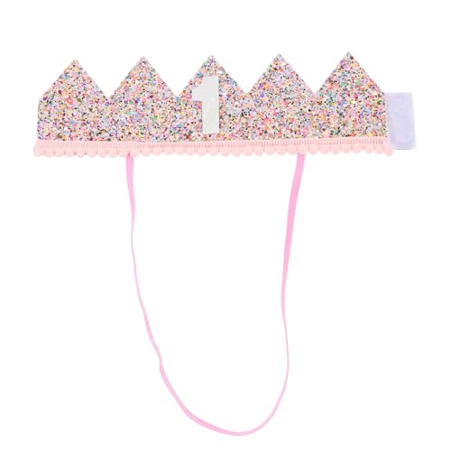 BRIGHTFUFU Krone Stirnband für haarschmuck hair accessories Haargummis für Geburtstagsmützen für Neugeborene 1 Neugeborener Geburtstagshut 1. Kronenhut Stoff Rosa BRIGHTFUFU Krone Stirnband für haarschmuck hair accessories Haargummis für Geburtstagsmützen für Neugeborene 1 Neugeborener Geburtstagshut 1. Kronenhut Stoff Rosa von BRIGHTFUFU