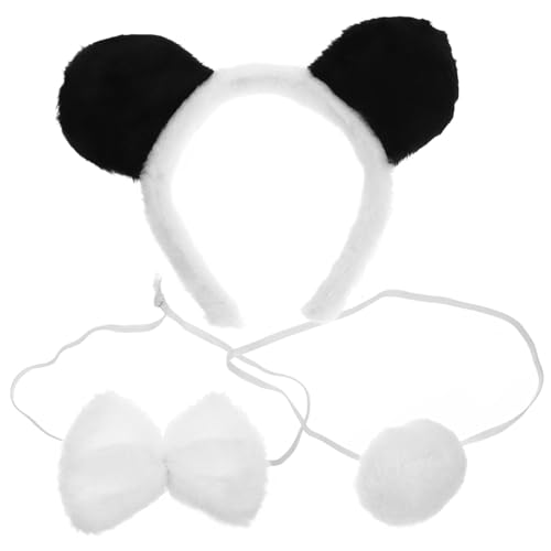 BRIGHTFUFU Panda Ohren Haarreif Set mit Fliege und für Halloween und Cosplay Weiche und Bequeme Tierkostüm Accessoires für Partys und Bühnenauftritte BRIGHTFUFU Panda Ohren Haarreif Set mit Fliege und für Halloween und Cosplay Weiche und Bequeme Tierkostüm Accessoires für Partys und Bühnenauftritte von BRIGHTFUFU