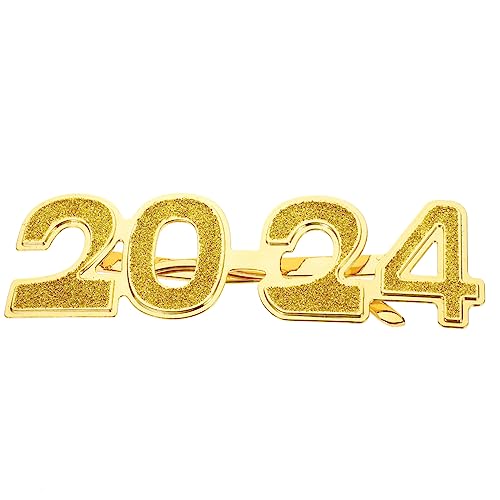 BRIGHTFUFU Partybrille aus PC Material Langlebige Lustige Zahlen Brille für Silvester Feiern und Auffällige Neujahrs Partybrillen für Familie und Freunde BRIGHTFUFU Partybrille aus PC Material Langlebige Lustige Zahlen Brille für Silvester Feiern und Auffällige Neujahrs Partybrillen für Familie und Freunde von BRIGHTFUFU