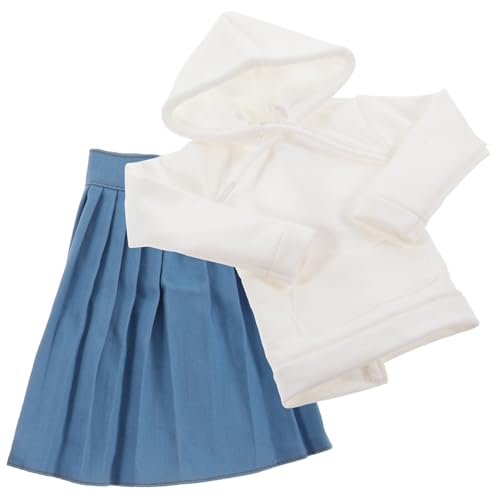 BRIGHTFUFU Puppenoutfit Mit Sweatshirt Und Rock DIY Puppenkleidung Für Mädchen Dekorative Kleidung Für Große Puppen Weißem Sweatshirt Und Blauer BRIGHTFUFU Puppenoutfit Mit Sweatshirt Und Rock DIY Puppenkleidung Für Mädchen Dekorative Kleidung Für Große Puppen Weißem Sweatshirt Und Blauer von BRIGHTFUFU
