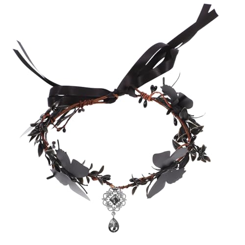 BRIGHTFUFU Einzigartiges Stirnband Im Gothic-stil Tag Der Toten Halloween-kopfschmuck Damen-haar-accessoire BRIGHTFUFU Einzigartiges Stirnband Im Gothic-stil Tag Der Toten Halloween-kopfschmuck Damen-haar-accessoire von BRIGHTFUFU