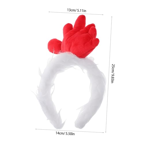 BRIGHTFUFU Verstellbares Hahn Stirnband Kostüm Haarreif mit Elastischem Hoop für Robustes Cosplay Prop für Ostern Karneval Themenpartys und Geburtstagsfeiern BRIGHTFUFU Verstellbares Hahn Stirnband Kostüm Haarreif mit Elastischem Hoop für Robustes Cosplay Prop für Ostern Karneval Themenpartys und Geburtstagsfeiern von BRIGHTFUFU