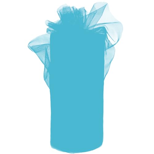 Tülle Roll Meterware 92m x 30cm - Tüllstoff & Netzstoff für Kreative DIY-Projekte Handarbeiten, Festdekoration & saisonale Deko, Karnevalskostüme Tüllband in SeeBlau von BRIMOREA